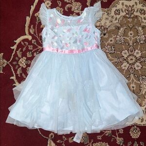 Jona Michelle Pastel Blue and Pink Formal Dress